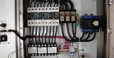 Electrical panel installation with organized circuit breakers and wiring in Nashville, TN