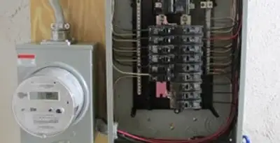 electrical panel upgrade service showing outdated electrical panel prepared for professional replacement in Nashville, TN