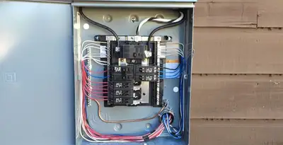 electrical panel upgrade service featuring newly installed electrical panel wired by licensed electricians in Nashville, TN