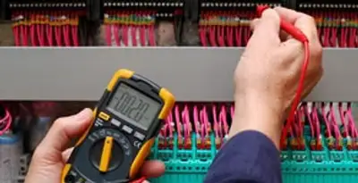 electrical service showing professional testing and troubleshooting of electrical panel by licensed electricians in Nashville, TN