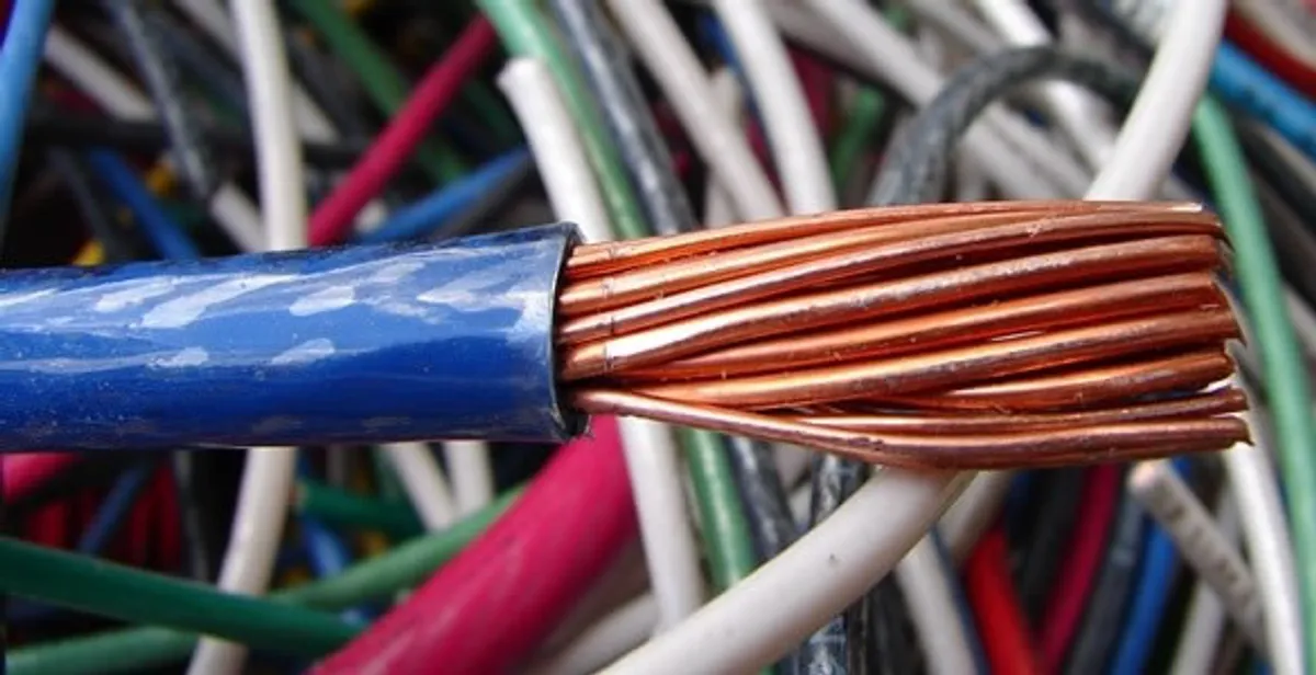 electrical wiring services showing exposed copper conductors and cable preparation in Nashville, TN