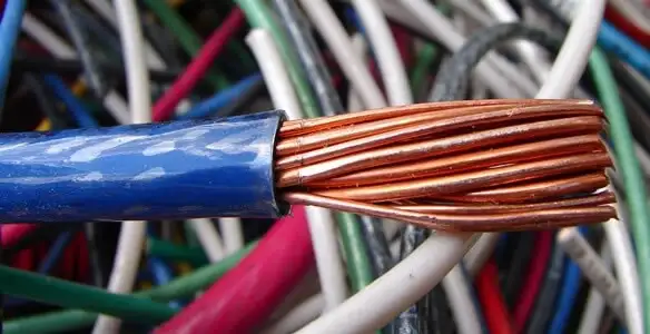 electrical wiring services showing exposed copper conductors and cable preparation in Nashville, TN