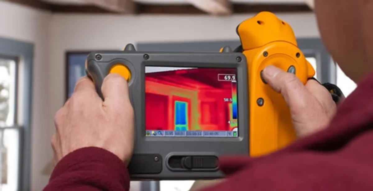 home energy audit service capturing thermal readings to analyze insulation and electrical efficiency in Nashville, TN