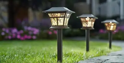 landscape lighting installation services with professionally installed pathway lights in Nashville, TN