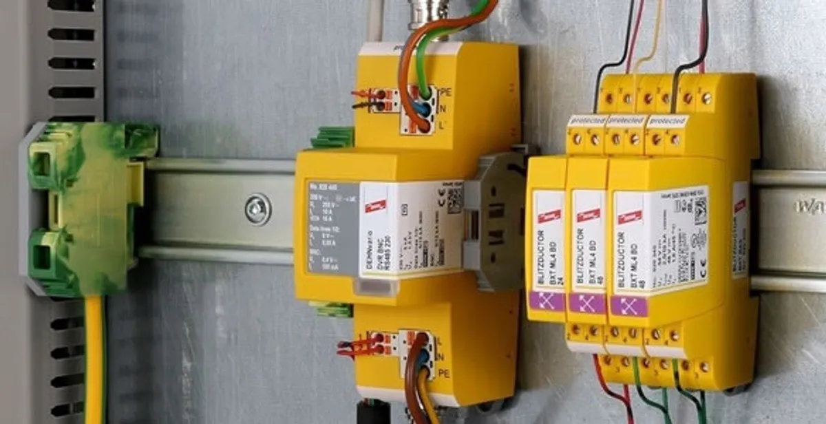 lightning surge protection system with surge suppressors installed by electrical service professionals in Nashville, TN