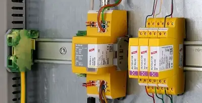 lightning surge protection system with surge suppressors installed by electrical service professionals in Nashville, TN