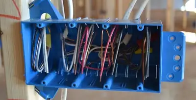 new construction wiring installation featuring electrical boxes and cable routing by expert electricians in Nashville, TN