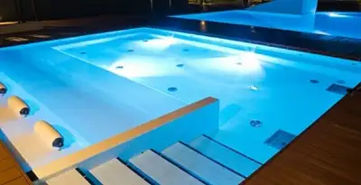 pool light installation and repair services providing modern illuminated pool lighting in Nashville, TN