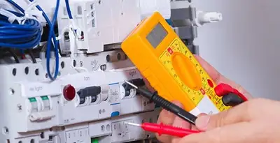 Residential electrician testing home electrical panel for safety and performance in Nashville, TN