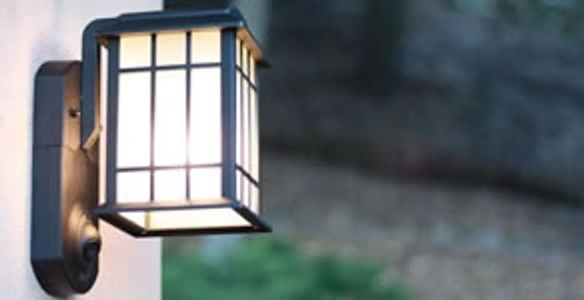 security light installation services with professionally mounted exterior wall light in Nashville, TN