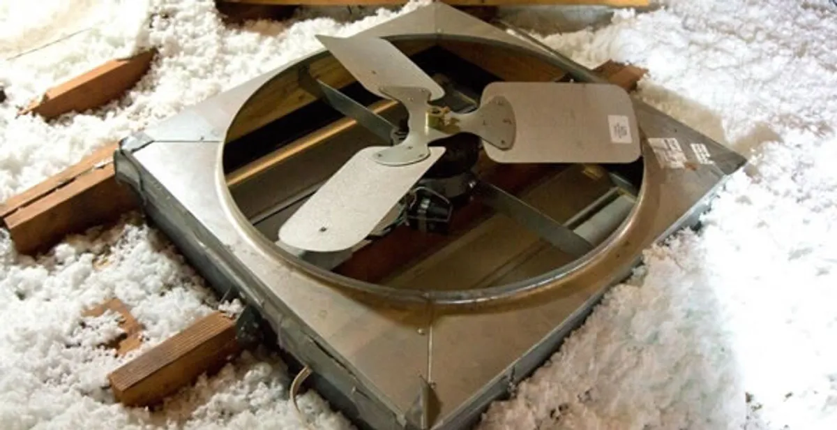 whole house fan installation services with attic-mounted ventilation unit in Nashville, TN