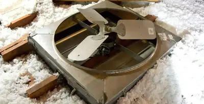 whole house fan installation services with attic-mounted ventilation unit in Nashville, TN