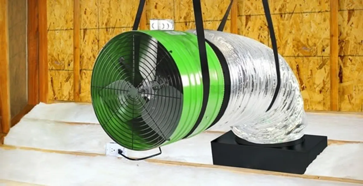 whole house fan installation services with professionally mounted ventilation fan system in Nashville, TN