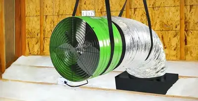 whole house fan installation services with professionally mounted ventilation fan system in Nashville, TN